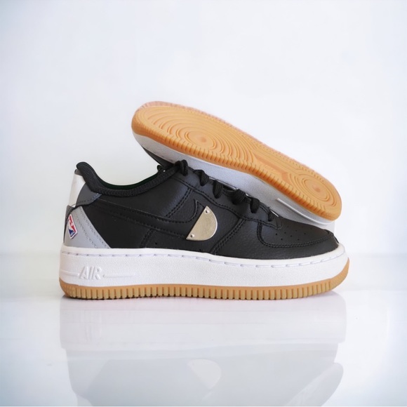 Nike Shoes - New Nike Air Force 1 '07 LV8 Special Edition NBA X/GS Gum Bottom Black Wolf Grey